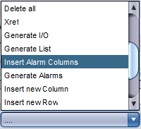 insert alarm columns