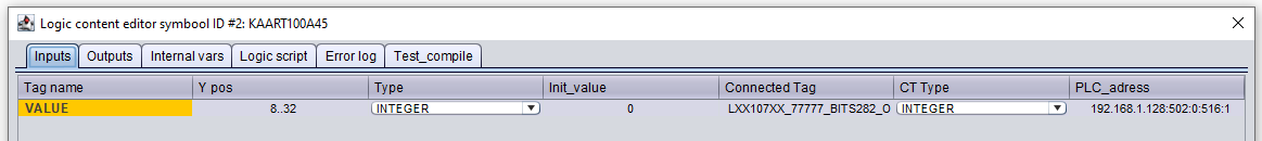 Adding Modbus address