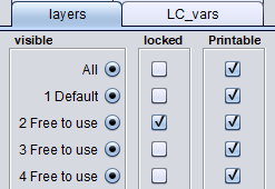 Locking background layers