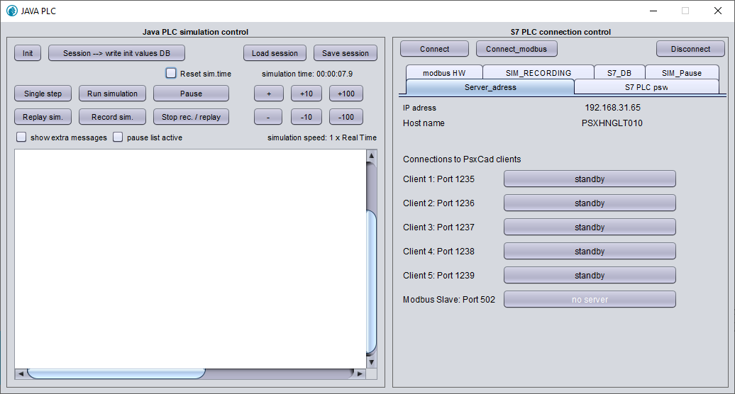simulator control box